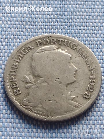 Сребърна монета 50 сентавос 1928г. Португалия за КОЛЕКЦИОНЕРИ 30352, снимка 3 - Нумизматика и бонистика - 42872152