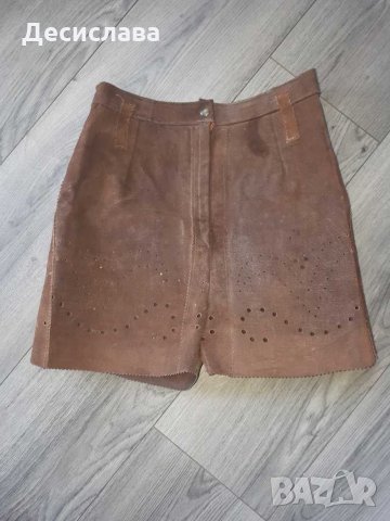 Къс панталон естествена кожа , снимка 3 - Къси панталони и бермуди - 30460302