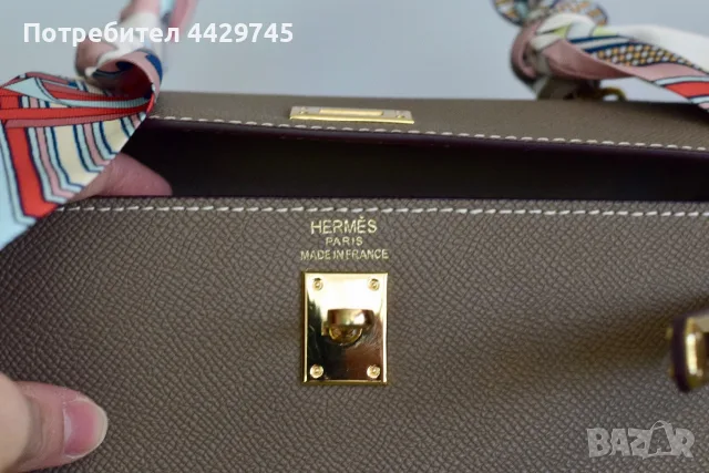 Чанта Hermes Kelly 25 etoupe, снимка 3 - Чанти - 56168929