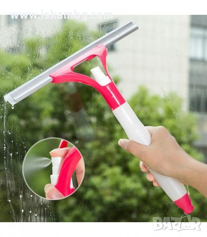 ЧИСТАЧКА ЗА ПРОЗОРЦИ СЪС СПРЕЙ ЗА ПРЕПАРАТ - код 1952, снимка 4 - Мопове, кофи, четки и метли - 33968305