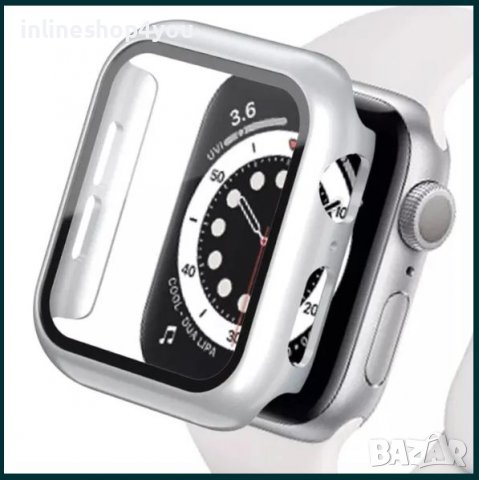 Кейс + Стъклен протектор за Apple Watch 8 / 7 45 41 / SE 44 40 6/5 360, снимка 2 - Аксесоари за Apple - 38495521