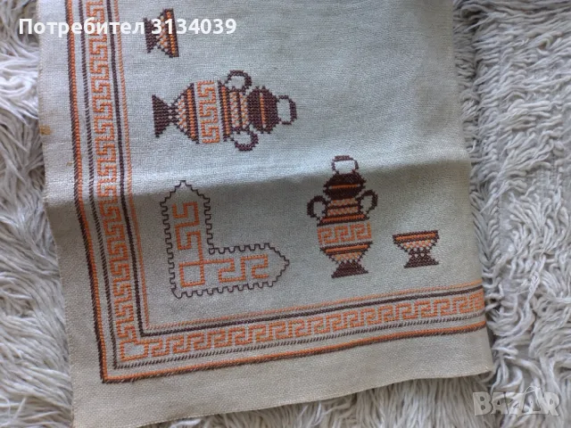 каре българска бродерия, снимка 3 - Покривки за маси - 50336610