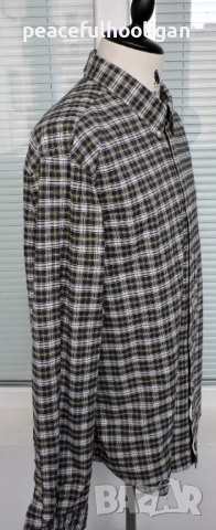 Polo Ralph Lauren Mens Strech Oxford Checked Long Sleeve Shirt Size XXL Slim Fit, снимка 6 - Ризи - 52949355