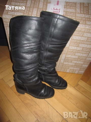 .ботуши -кожа ;Италия;Германия;БОТИ, снимка 6 - Дамски ботуши - 22128609