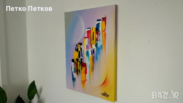 Абстрактна картина F59, снимка 3 - Картини - 50442285