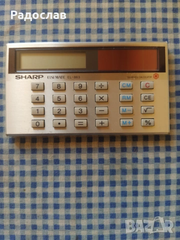 стар японски джобен калкулатор SHARP, снимка 3 - Друга електроника - 54245726