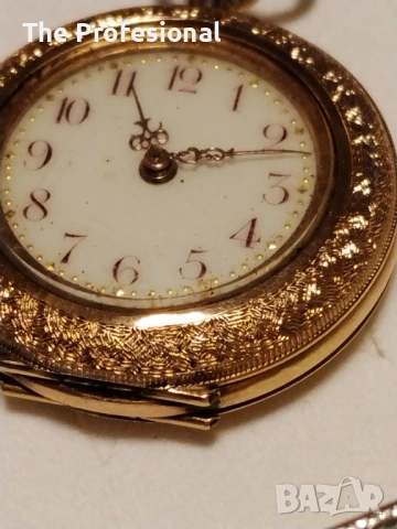 Златен часовник., снимка 5 - Антикварни и старинни предмети - 53285969