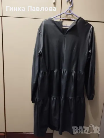 Кожена рокля Pieces, снимка 2 - Рокли - 48204512