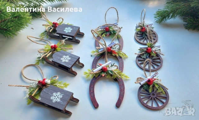 Ръчно изработени коледни подаръци до 10лв, снимка 8 - Декорация за дома - 52508565