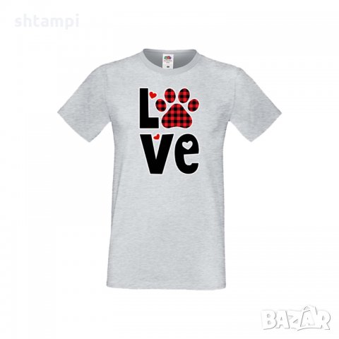 Мъжка тениска Свети Валентин Love Dog Paw, снимка 5 - Тениски - 35649959