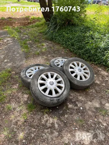 Лети джанти 16ц . 4×114.3 Центр.отвор 67.1 с зимни гуми Deytan 205/60 /16 KIA HYUNDAI 