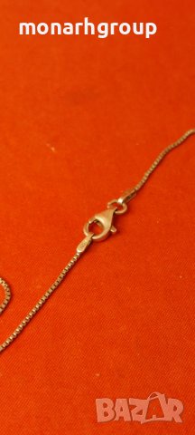 Сребърен ланец с висулка, снимка 3 - Колиета, медальони, синджири - 42094629