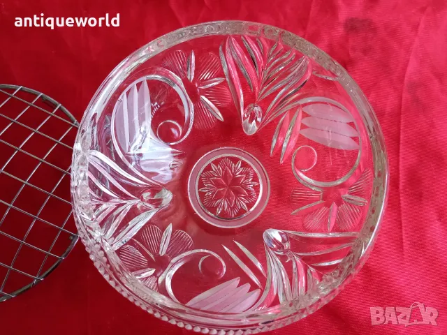 Кристално Стъкло , Съд с Крачета, ВАЗА, снимка 5 - Антикварни и старинни предмети - 49582442