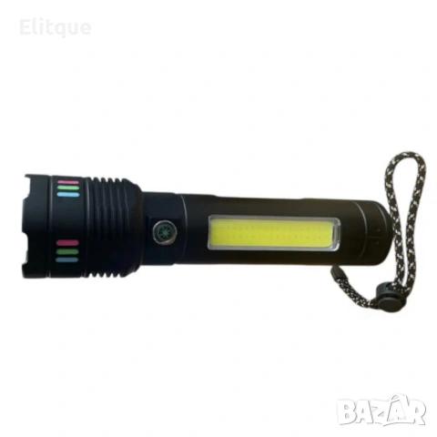LED мощен фенер BL-707-TG – ярък фенер с Type-C зареждане, снимка 4 - Лед осветление - 53358933