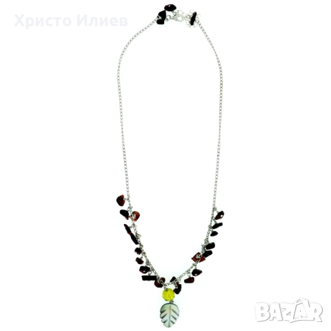 Дамско колие Orphelia от стерлингово сребро и камъни в подаръчна кутия