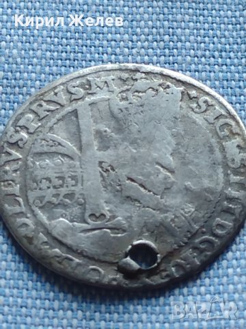 Сребърна монета Орт Сигизмунд трети ПОЛША 13649, снимка 4 - Нумизматика и бонистика - 42915752