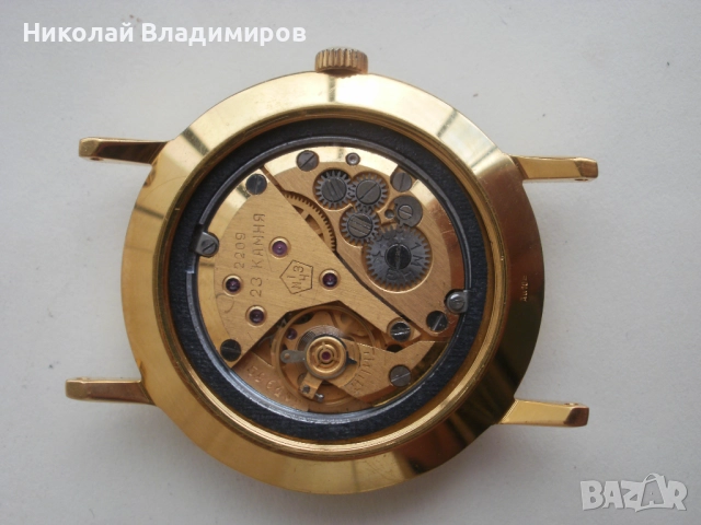 Луч 23 камъни Poljot de luxe рядък модел мъжки ръчен часовник, снимка 11 - Мъжки - 52509641