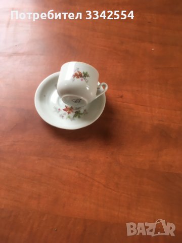ПОРЦЕЛАН ЧАША ЧИНИЙКА ЗА КАФЕ КОМПЛЕКТ БЪЛГАРИЯ, снимка 1
