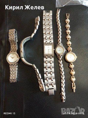 Лот 5 броя кварцови дамски часовници маркови, модерни 51805