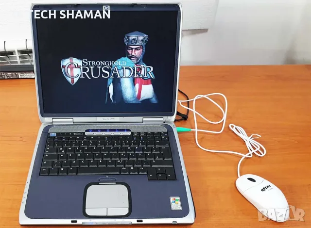 ⭐Продавам уникален ретро лаптоп HP Pavilion ze4700 с ДВА Windows XP и РАБОТЕЩ сериен порт COM1⭐, снимка 7 - Антикварни и старинни предмети - 55742565