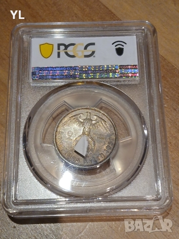 2 Марки 1939 А ,Германия, Третия Райх ,PCGS MS63, снимка 2 - Нумизматика и бонистика - 51852394