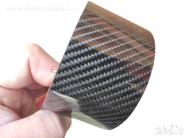 Винилова лента с карбонов ефект – 5 см x 3 м