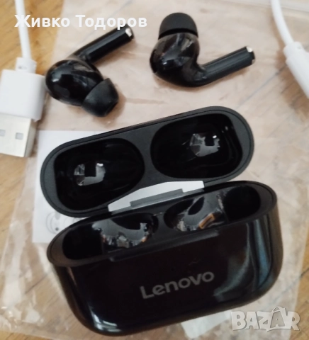 Безжични Bluetooth слушалки Lenovo LP33, снимка 4 - Bluetooth слушалки - 51585403