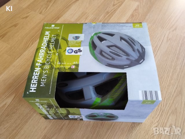 Нова каска размер S/M; 55/59 см. с вградена LED светлина (3 вида)