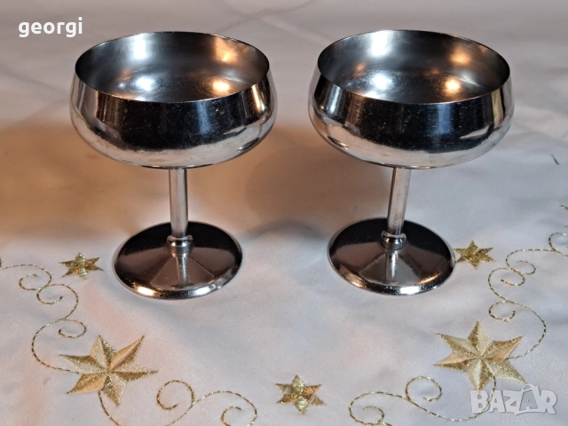 италиански чаши за десерт / сладолед Pinti от неръждаема стомана 29/4