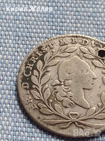 Сребърна монета 10 кройцера 1766г. Фридрих Кристиян Бранденбург Байраут 14924, снимка 4 - Нумизматика и бонистика - 42900566
