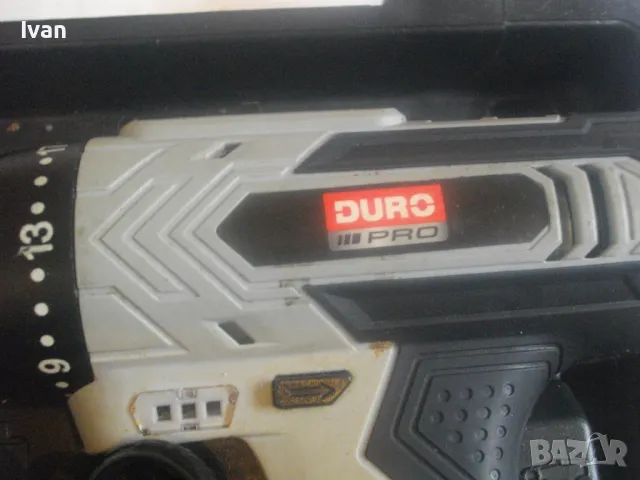 Li-ion 12V DuroPro DB12-4 НОВ НЕМСКИ ОРИГИНАЛЕН ВИНТОВЕРТ БОДИ С КУФАР И ЗАРЯДНО БЕЗ БАТЕРИЯ , снимка 9 - Винтоверти - 49703309