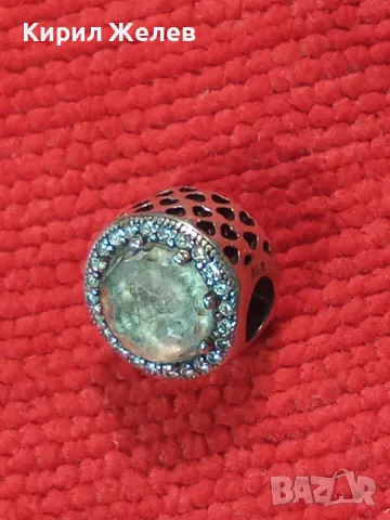 PANDORA СКЪПОЦЕННО СРЕБЪРНО ЗВЕНО за ГРИВНА ПАНДОРА РОДИРАНО СРЕБРО S 925 с ФАСЕТИРАНИ ЦИРКОНИ 43119, снимка 16 - Гривни - 49553456