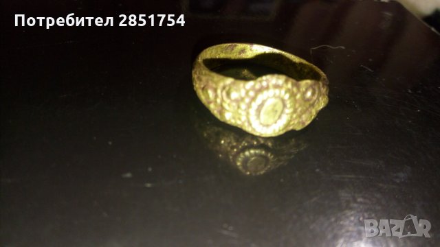 Стариннен  ръчно изработен пръстен , снимка 3 - Антикварни и старинни предмети - 31473830
