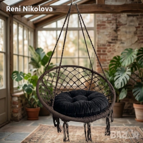 Висяща градинска люлка, снимка 3 - Градински мебели, декорация  - 54235769