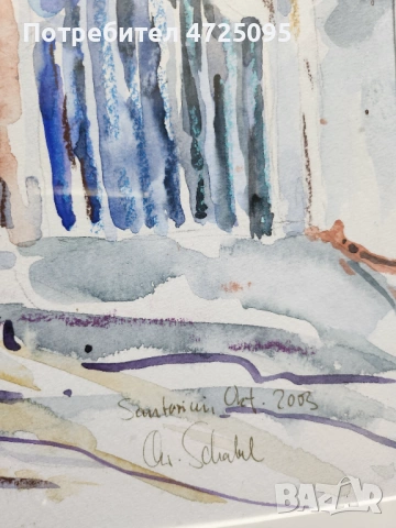 Картина Санторини, снимка 2 - Картини - 54105115