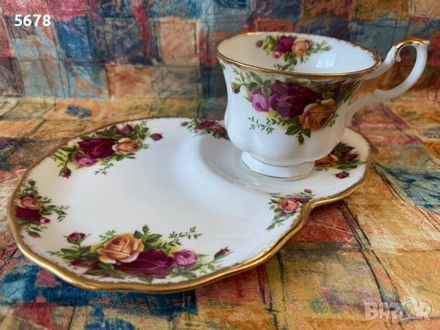 Royal Albert тенис сет Old Country Roses, снимка 2 - Антикварни и старинни предмети - 54293433