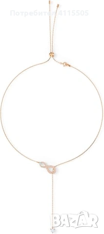 Swarovski Верижка 'Hyperbola' в Злато - НОВО, снимка 2 - Колиета, медальони, синджири - 53267212