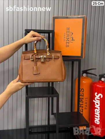 Hermes Birkin 25см 20 цвята, снимка 11 - Чанти - 55760165