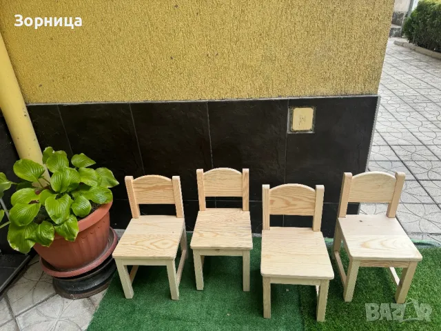 Детско дървено столче , снимка 2 - Други - 32403180