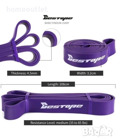 ПРОМОЦИЯ Професионална лента за тренировки, 15–36 кг съпротивление - BESTOPE - X0015YZGAH, снимка 5 - Йога - 52836948