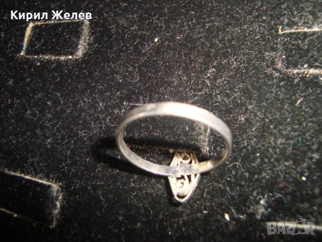 СТАРИНЕН ФИЛИГРАНЕН СРЕБЪРЕН ПРЪСТЕН 19462, снимка 6 - Антикварни и старинни предмети - 31557439