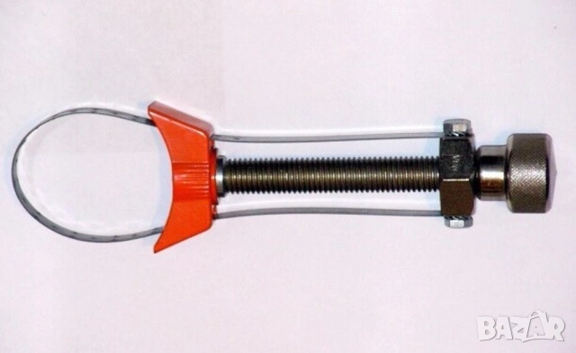 Оригинал UNITOOL Американски Раздвижен КЛЮЧ Скоба за Филтри Ø57-110 мм и Резервни Метал Ленти БАРТЕР, снимка 3 - Ключове - 53967945