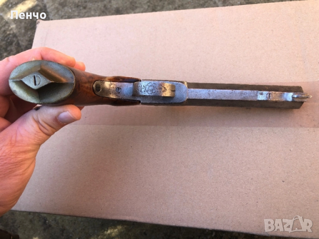 старинен капсулен пистолет, снимка 10 - Антикварни и старинни предмети - 45249870