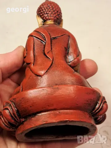 керамична статуетка Седящите Буда  7/2, снимка 4 - Статуетки - 49775349