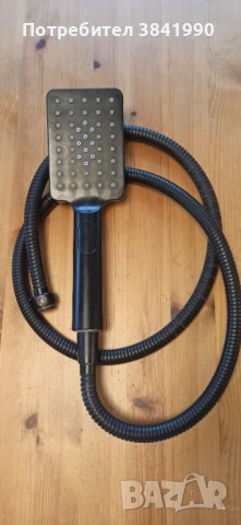 Черен ръчен душ Deante Nero и шлаух