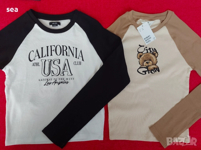 СЕТ 5 блузи с дълъг ръкав  р.164+ H&M, RESERVED, Sinsay, HOUSE, BERSHKA, снимка 8 - Детски Блузи и туники - 52445711