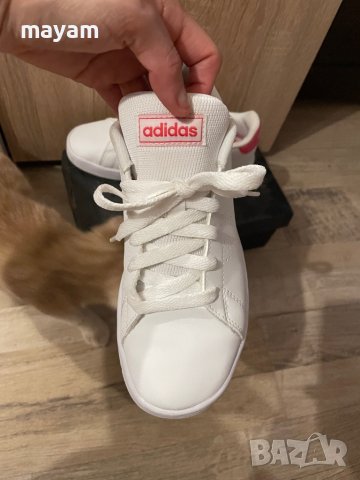 Дамски бели кецове Adidas-36 , снимка 2 - Кецове - 37601326