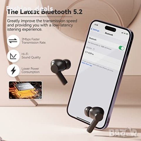 Нови Безжични слушалки Спортни с кутия за зареждане Earbuds за музика, снимка 4 - Bluetooth слушалки - 40257414