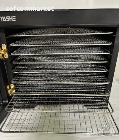 Дехидратор за храна YASHE GGJ-801, 1000W, 9 тави , снимка 6 - Печки, фурни - 54065055