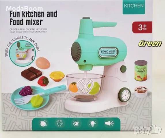 Играчка миксер с аксесоари със звуци и светлини Happy Kitchen, различни цветове, снимка 5 - Играчки за стая - 48425659